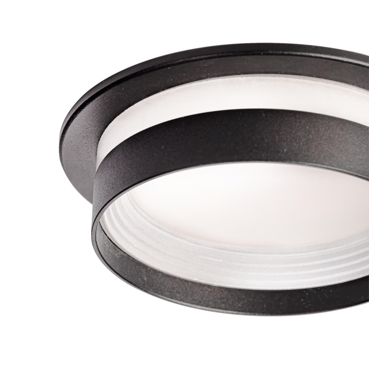 Светильник встраиваемый 10*2,5 см, GX53 Citilux Hardy CL002D11 черный