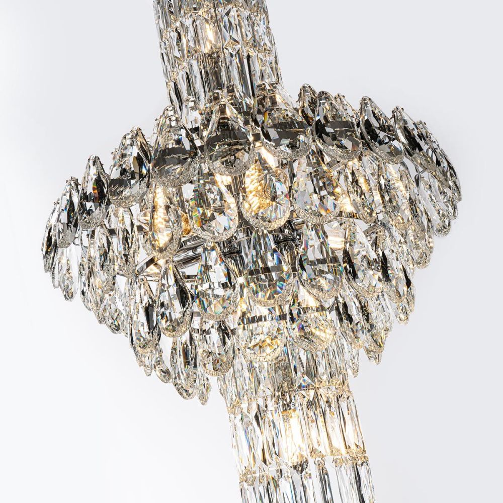 Люстра **210-290 см, 39*Е14*40W, Modelux  ML.8861.39P CR, Хром