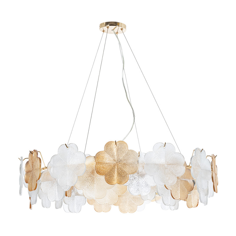 Люстра 80*22 см, 10 E14*40W,  К, Arte Lamp Mallika A4077SP-10GO, Золото