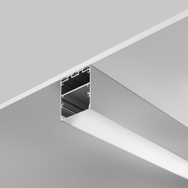 Алюминиевый профиль  Накладной 2000*50*50 мм для светодиодной ленты Maytoni Led strip Серебро ALM-5050-S-2M