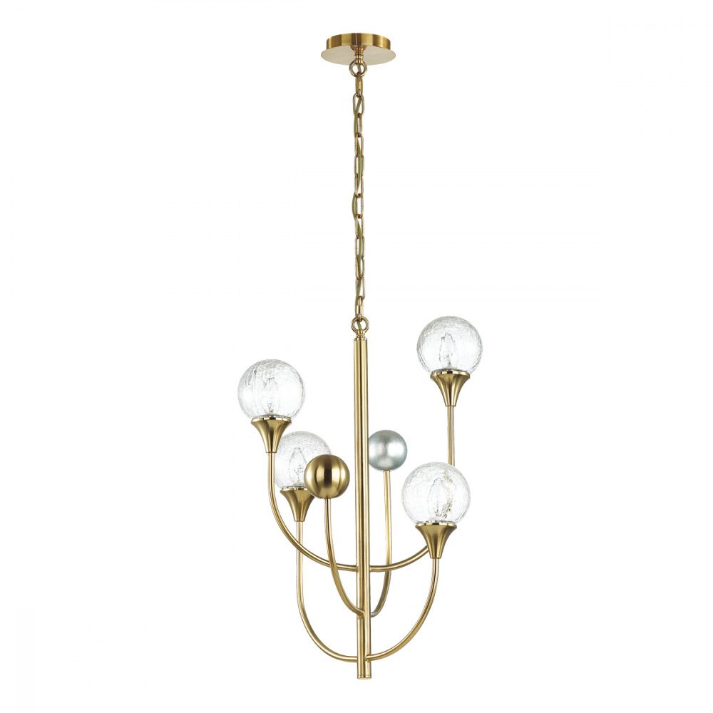 Подвесная люстра Odeon Light Kelli 4785/4, диаметр 45 см, золото