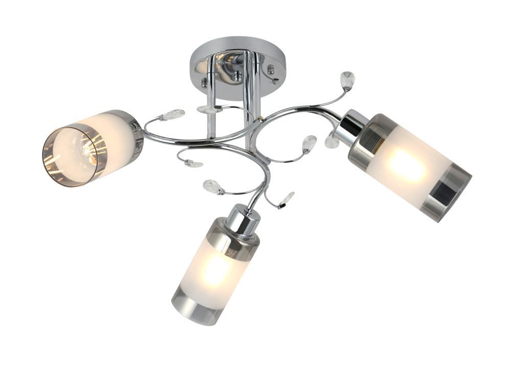 Люстра Ø650 x H280, мм, 3*40W (120W), CHROME (Хром) Rilon 74858/3 CHROME