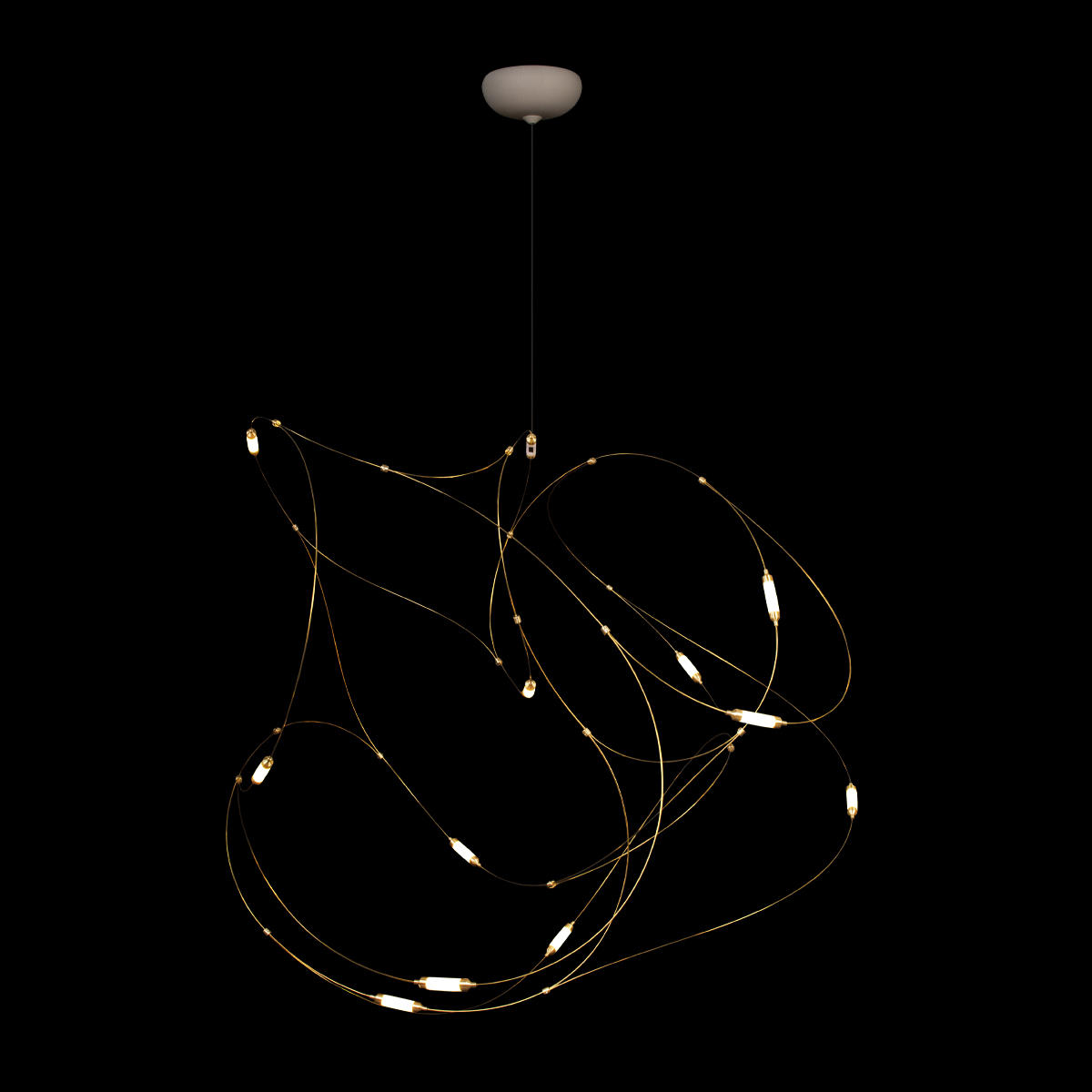 Подвесной светильник 65*80*65 см, 11*LED*0,5W 3000K LOFT IT Flock of Light 10309/11 бронза, белый