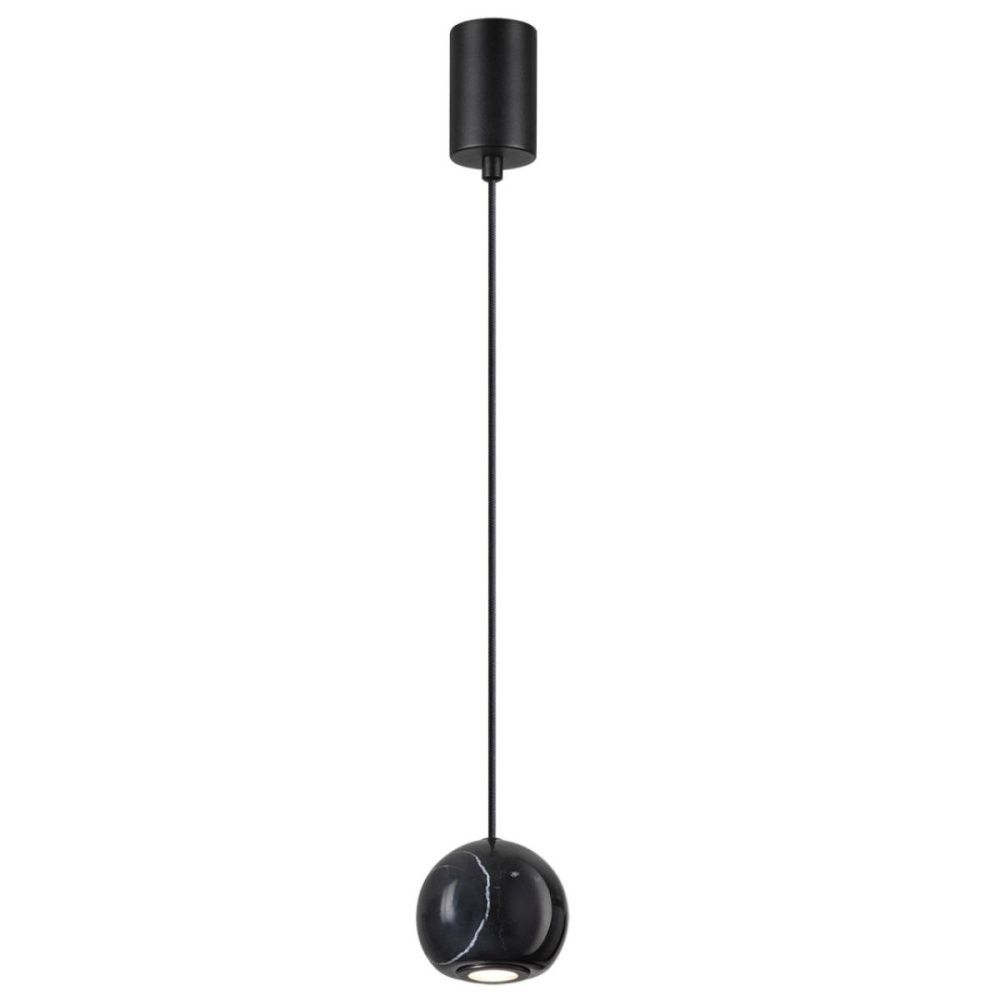 Подвесной светильник 7 см, 5W, 3000K, Odeon Light Midcent Dex 4361/5L, черный-мрамор