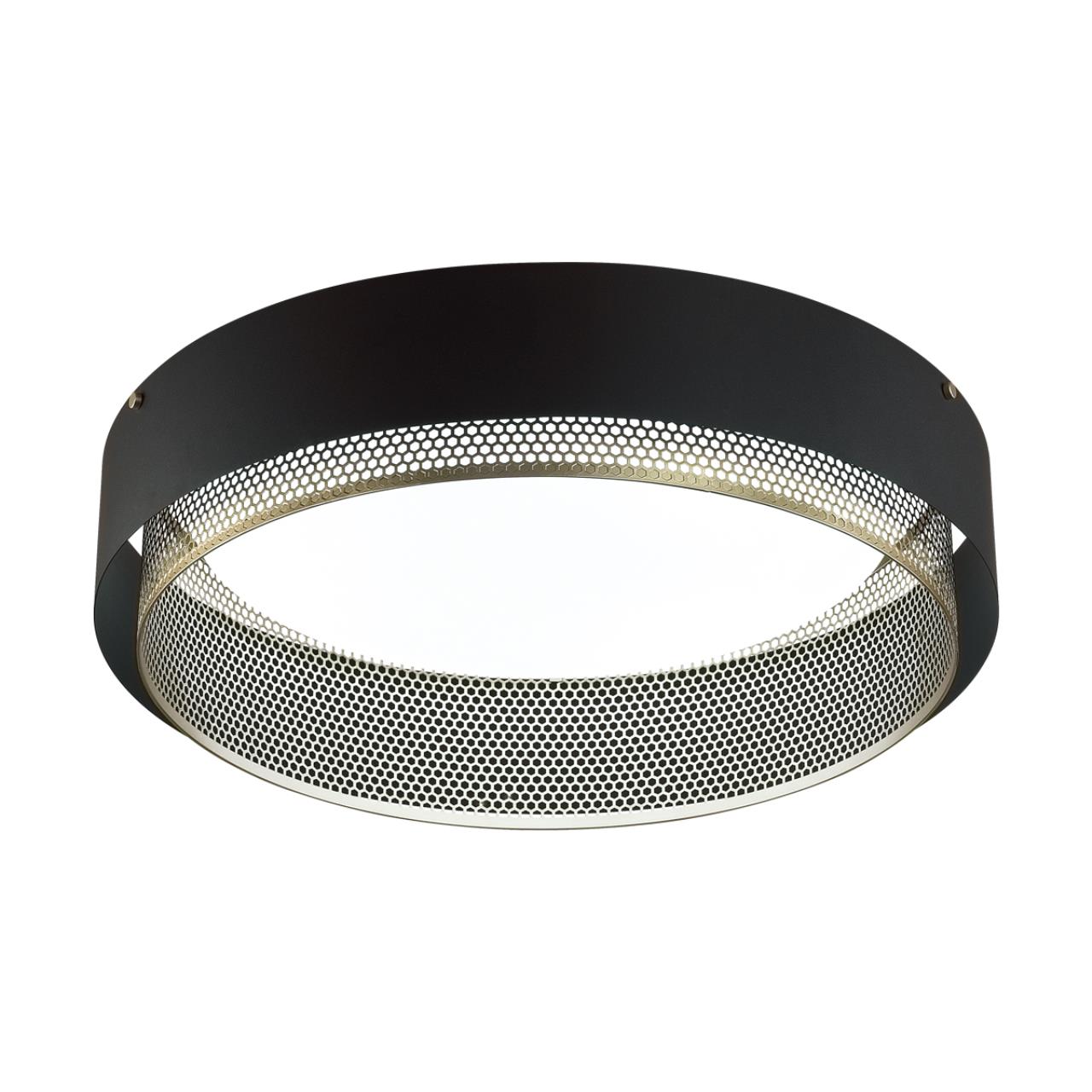 Потолочный светильник *61*15 см, LED 1*80W, 3000-6000 К, Sonex Antey 7692/80L, белый/черный/шампань