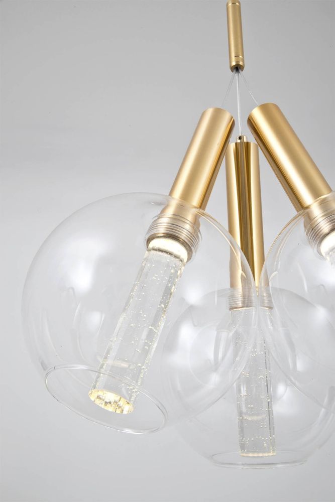 Подвесной светильник 35*35*140 см, LED 9W, 4000K, Золото MODELUX ML.88917.3 GD