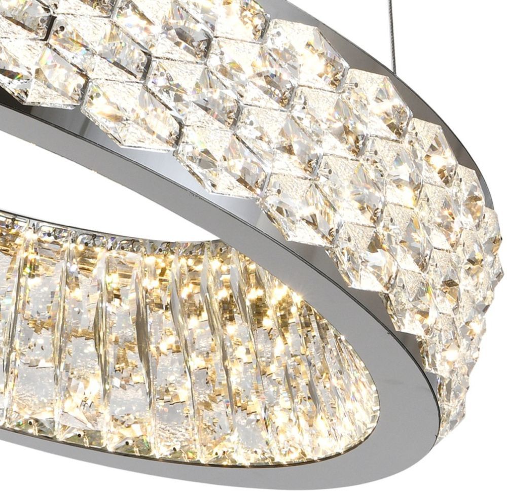 Люстра подвесная 60 см, 70W, 3000-6000K, Stilfort 4040/09/06P, хром