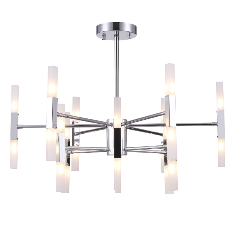 Потолочная светодиодная люстра Freya Consuelo FR5046PL-24CH, 72W LED, 3300K, диаметр 60 см, хром
