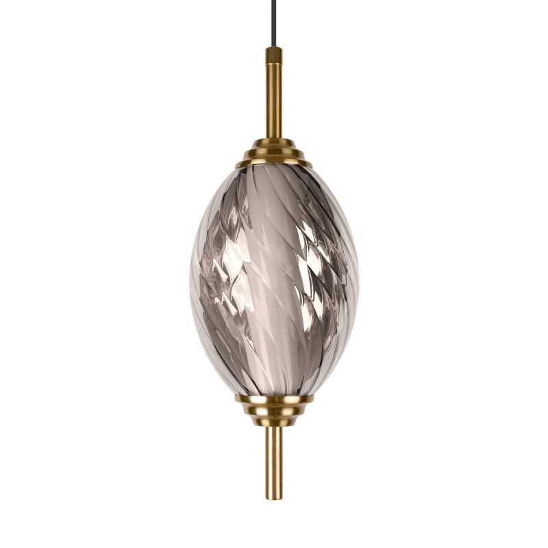 Подвесной светильник *12*-27,5 см, 1*LED*30W, 4000K, LOFT IT Helix 10421/A Smoke, бронзовый