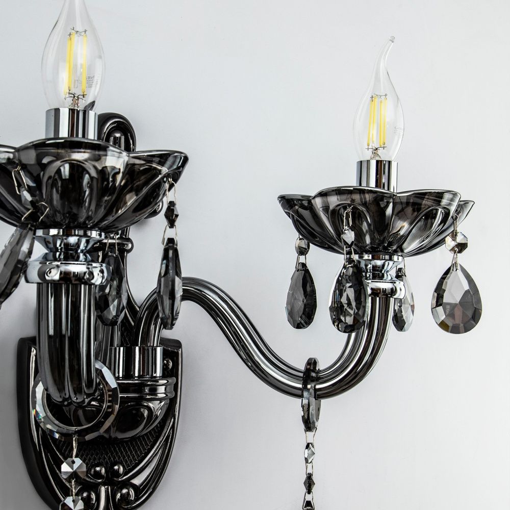 Бра 37*23* см, Е14 2x40W, , Дымчатый MODELUX premium ML.7148.02P