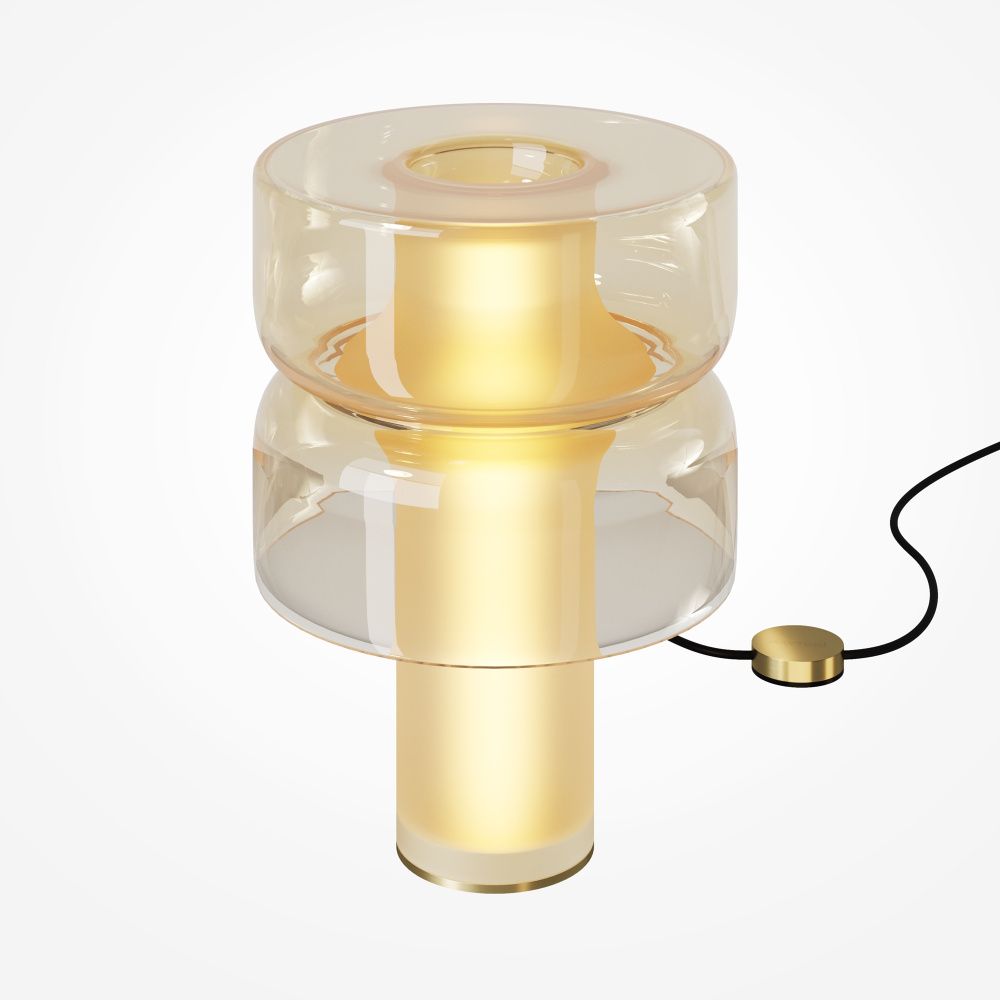 Настольная лампа *22*-31 см, *LED*9W, 3000K, Maytoni Vetro MOD485TL-L9AM3K, Латунь