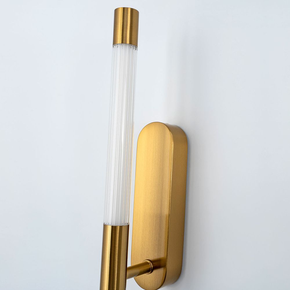 Настенный светильник 45 см, 8W, 4200K, MODESTYLE MS.1230.440 BS, латунь