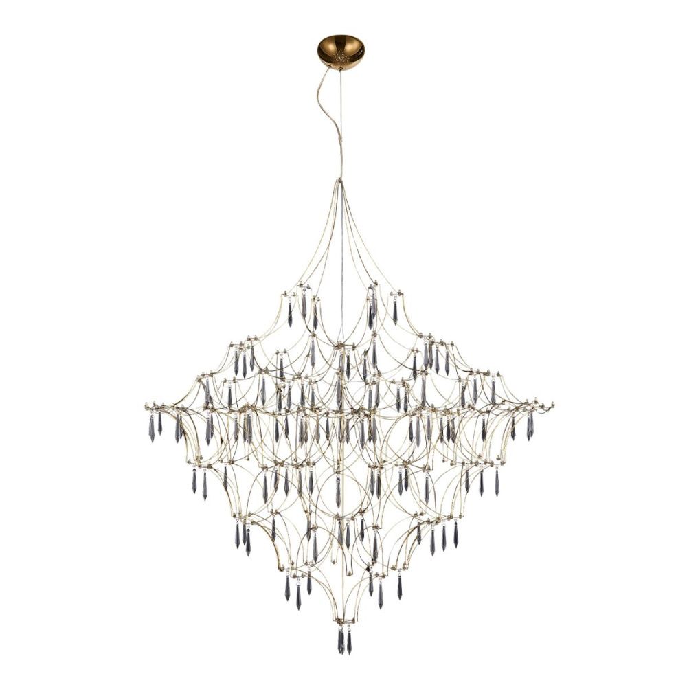 Подвесная люстра 100 см, 57W, 3000K, ST Luce Gravetta SL6601.203.114, золото