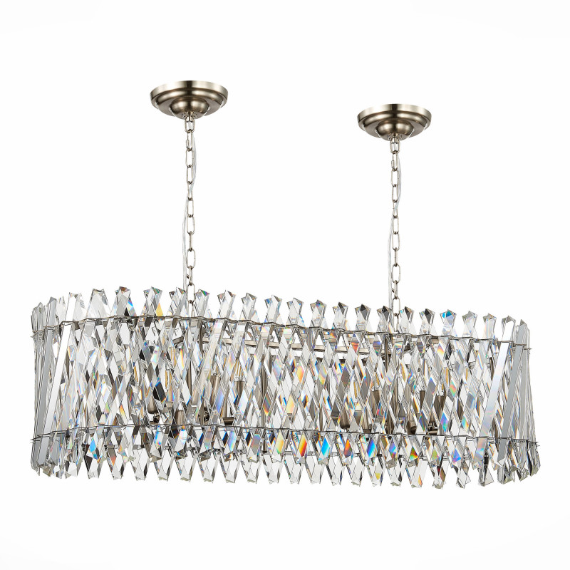 Люстра подвесная 100*35 см, ST LUCE FABIO SL1170.103.12 Никель