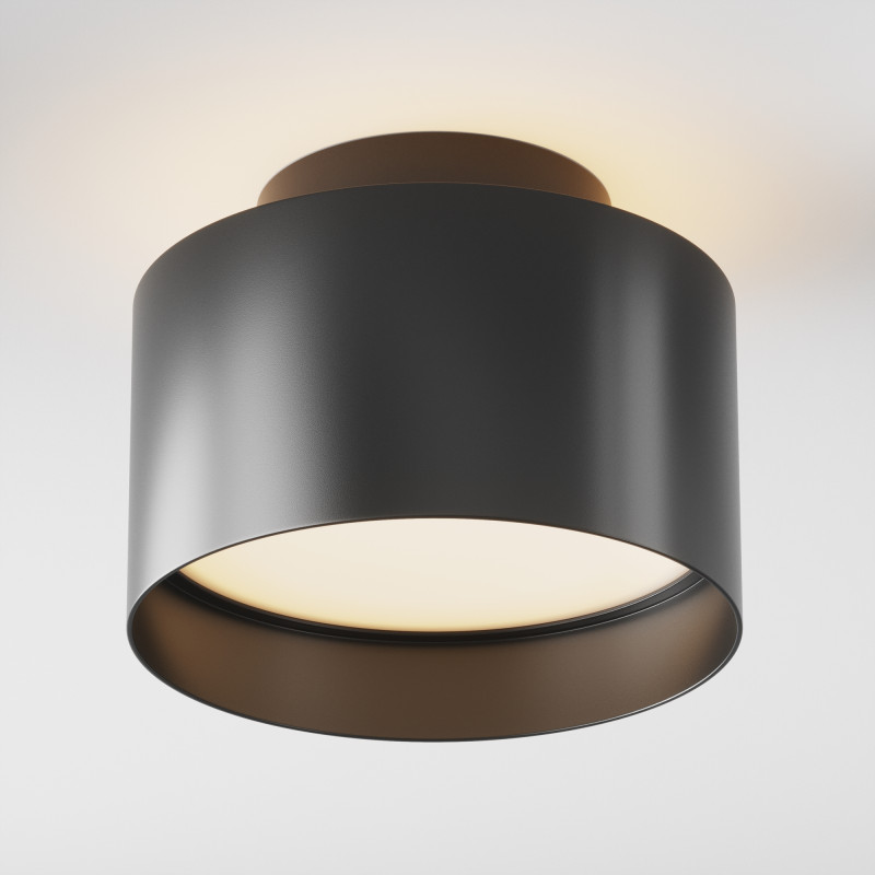 Светильник 11,8*11,8 см, LED 16W, 3000K Maytoni Planet C009CW-L16B, черный