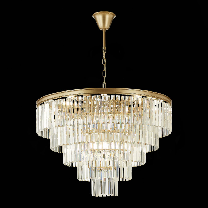 Люстра подвесная 80 см, ST LUCE ERCOLANO SL1624.203.15 шампань