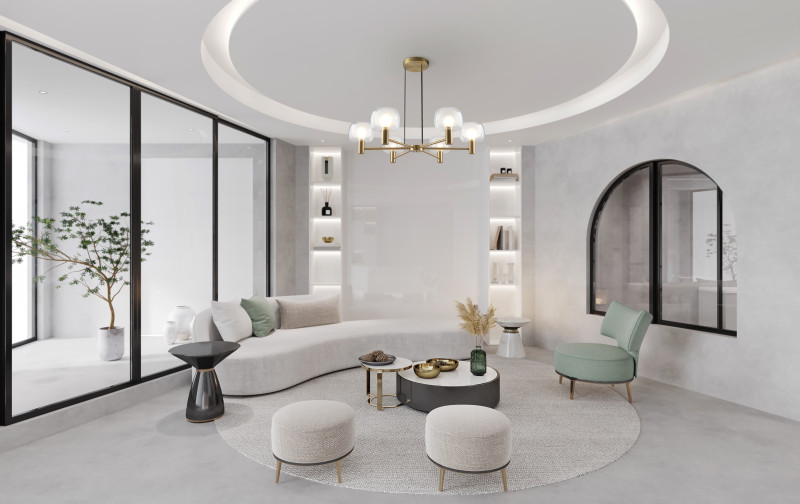 Светильник 96 см, Maytoni Vision MOD411PL-06G, золото