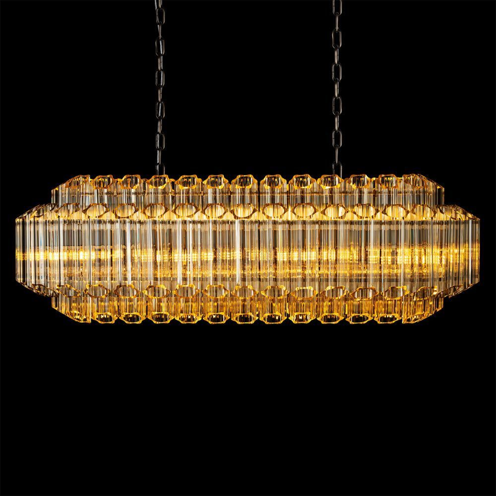 Подвесная люстра 102 см, Loft IT Celebration 10579/1000R Clear, бронза