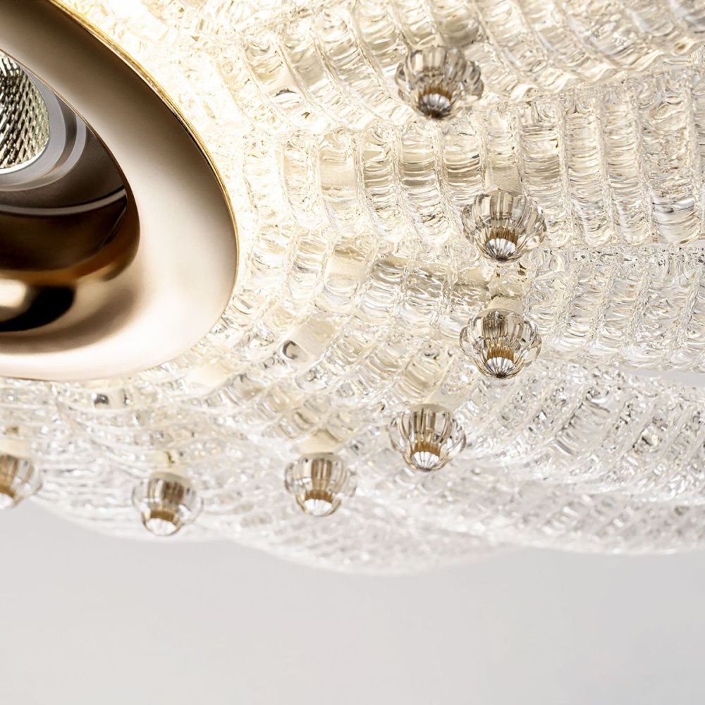 Подвесная люстра 50 см, 60W, 4000K, Modelux ML.9555.500 CP, шампань