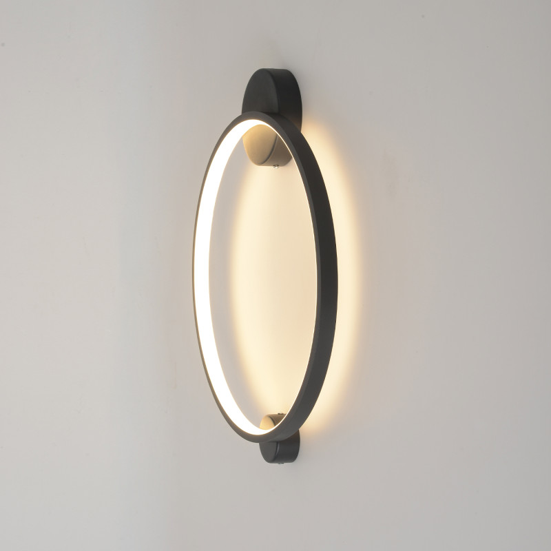 Настенный светильник 48 см, 18W, 3000-6000K, Crystal Lux REAL AP18W LED BLACK, черный