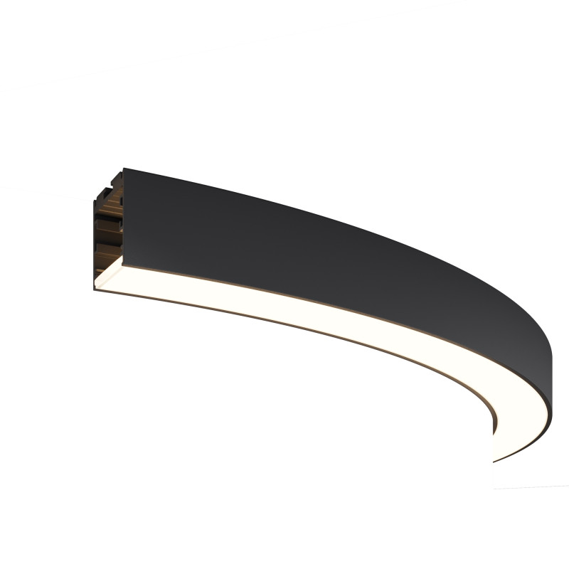 Радиусный профиль ALM-3535R-B-D-90°-0.8M 3,5*3,5*65,58 см, Maytoni Led Strip черный