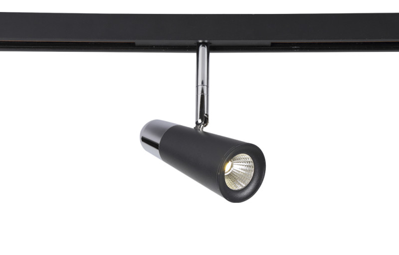 Трековый светильник магнитный 5 см, 12W, 4000K, Crystal Lux CLT 0.33 006 12W BL-CH 4000K Черный+Хром