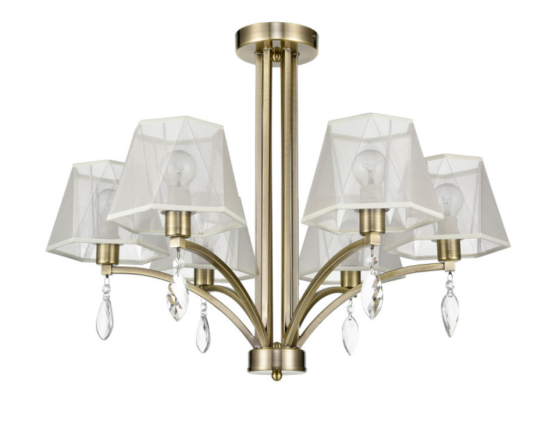 Потолочная люстра  63*49 см, 6*E14 античная бронза Vele Luce Sinfonia VL4184L06