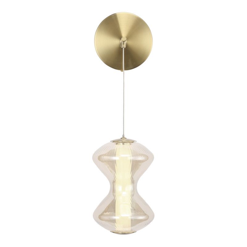 Бра 14*22*-42 см, 1*LED, 6W, 3000K, ST-Luce Spine SL6136.201.01, золотой