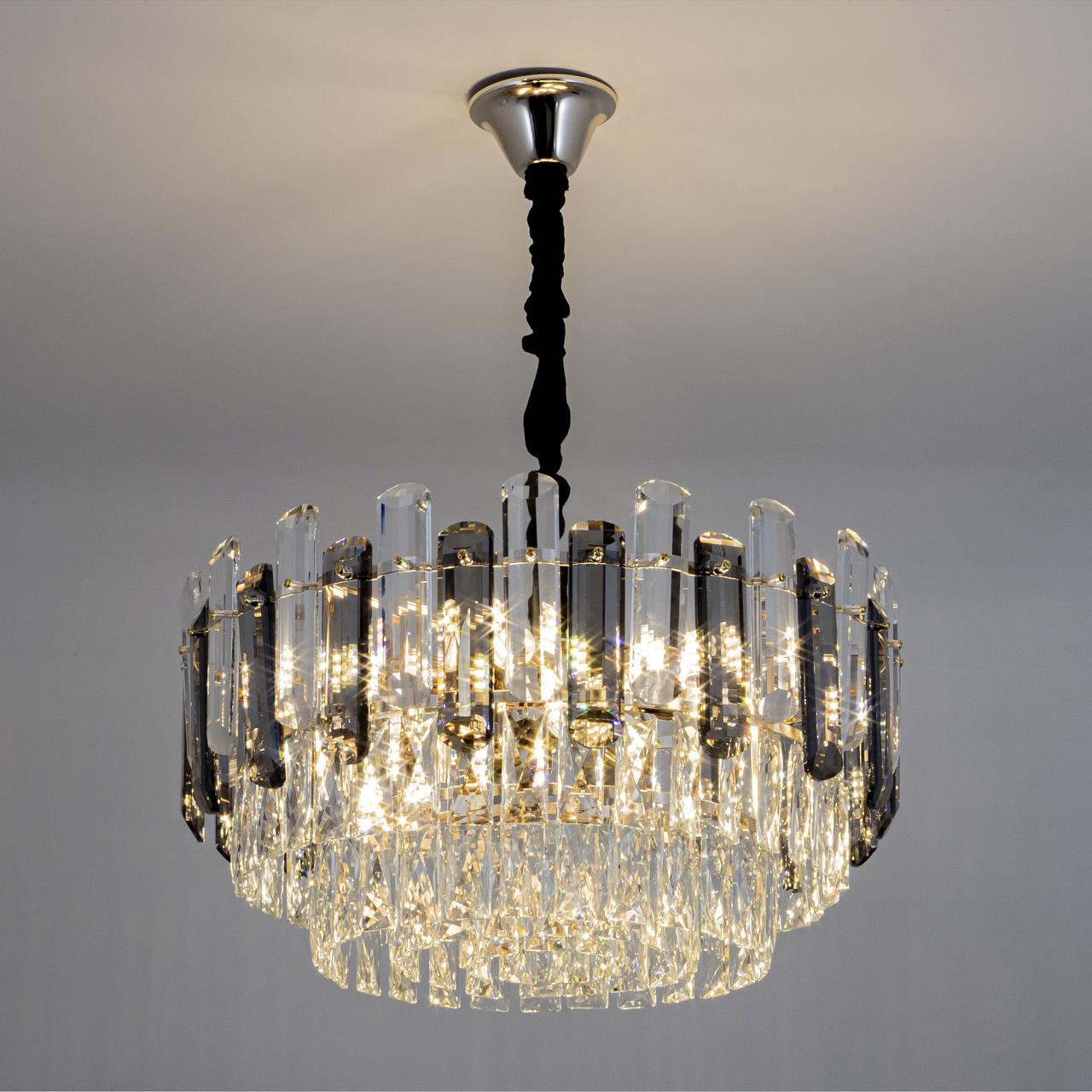 Подвесная люстра 30*120*40/105 см, 12*Е14 MODELUX ML.9006.1200 GD-SM золото