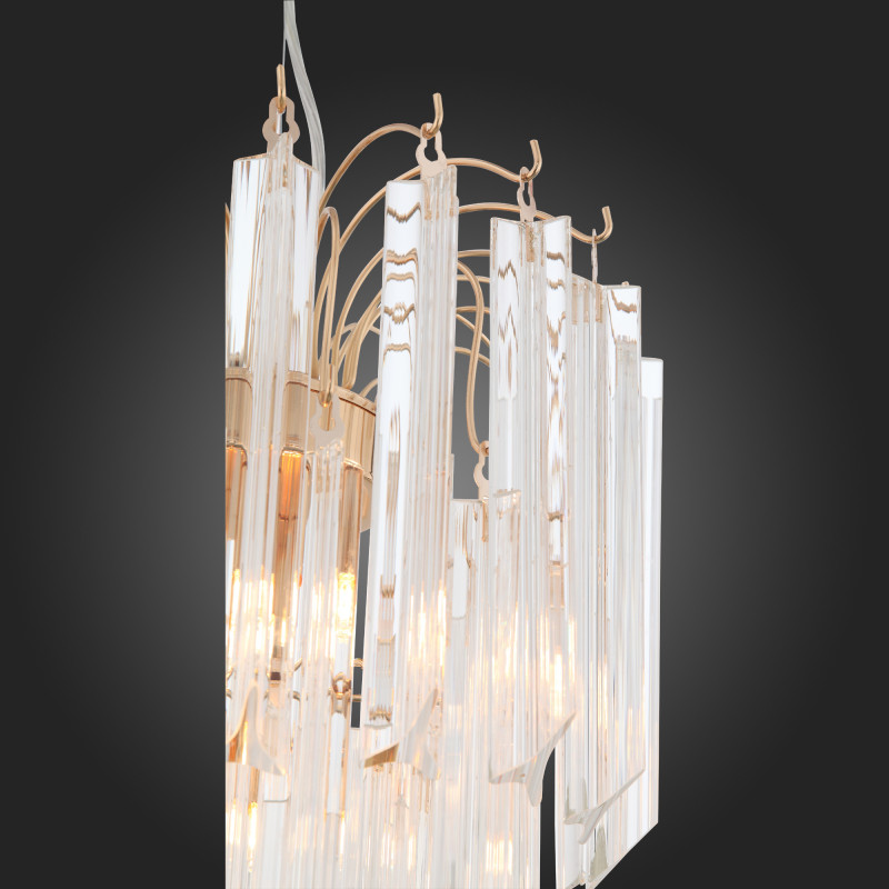Люстра подвесная 30 см, ST LUCE OSOLETO SL386.203.05 Золотистый