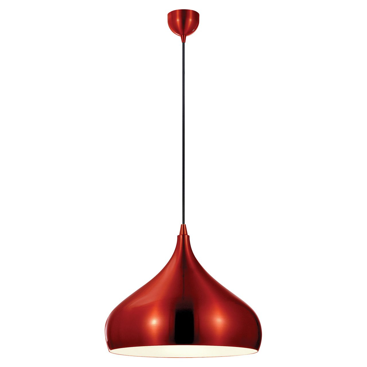 Подвесной светильник Lussole Loft GRLSP-9656, диаметр 24 см, красный