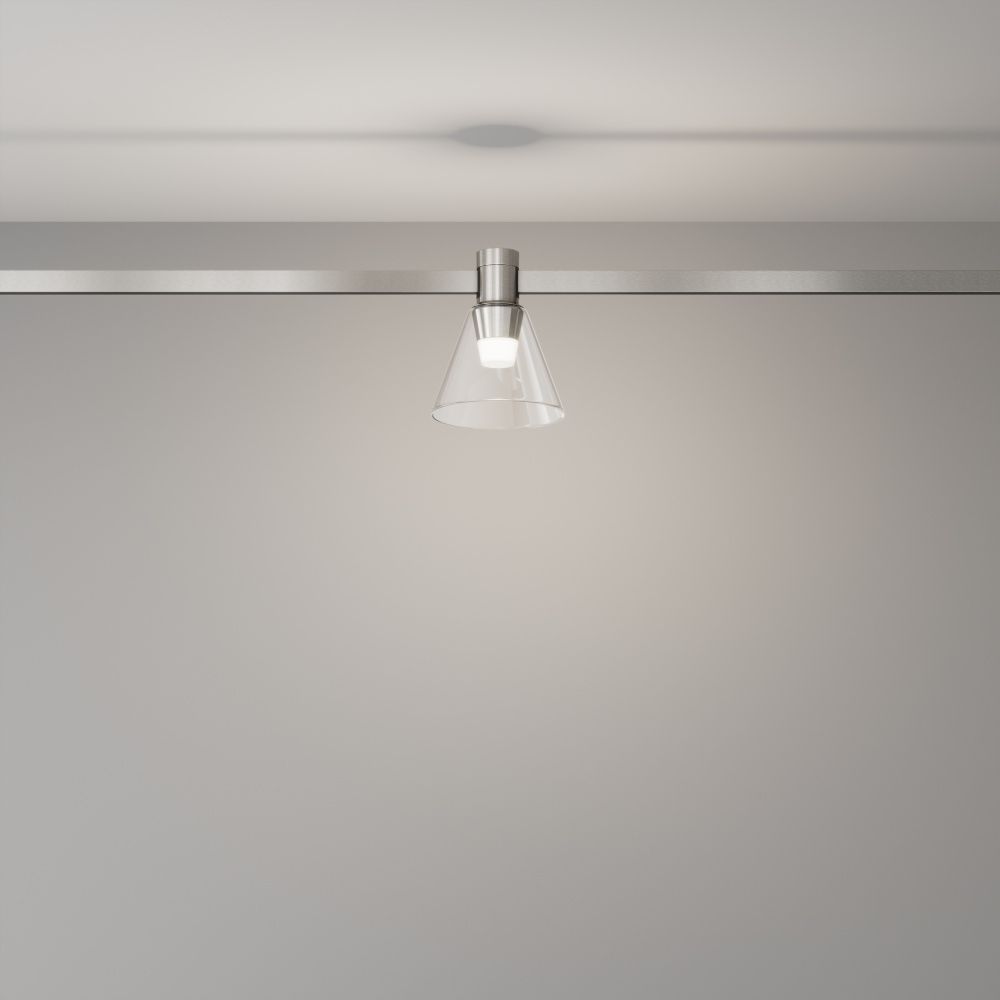 Трековый светильник  TR147-1-3W4K-PT **-10,2 см, *LED*3W, 4000K, Maytoni technical FLARITY TR147-1-3W4K-PT, Платина