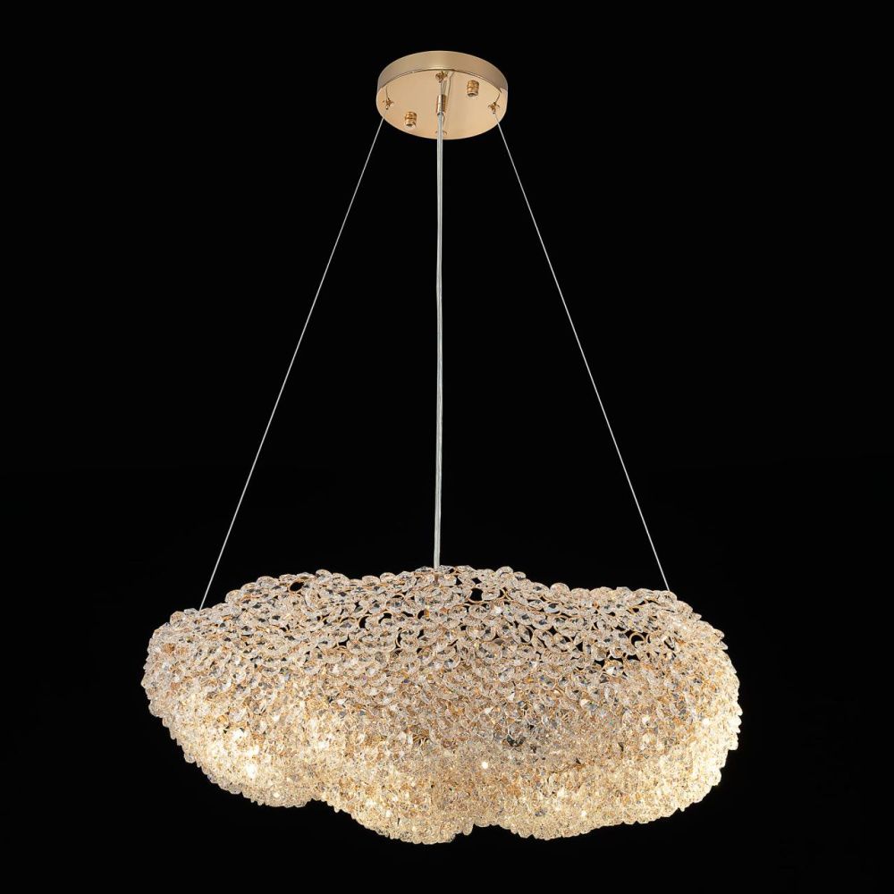 Подвесная люстра 65 см, Citilux Cloudy CL323262, золото