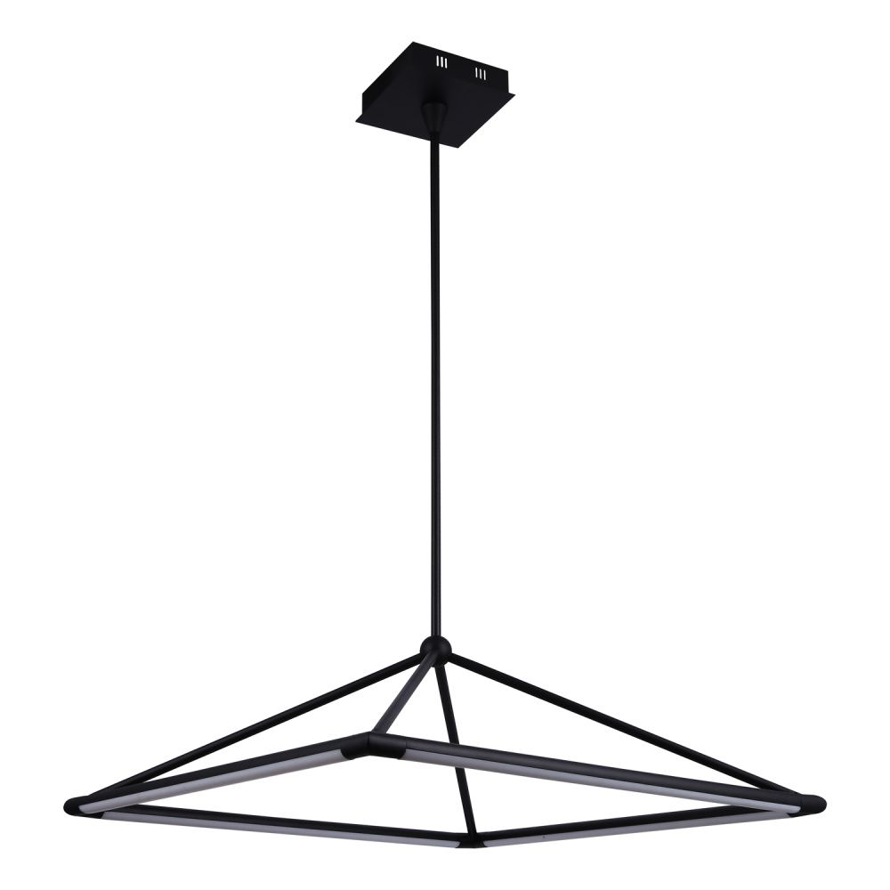 Люстра 65*65*99 см, 4*LED*31W, 3000K Gerhort G61242/4BK BK+WT, Черный