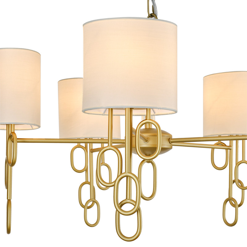 Подвесная люстра 70*70*125 см, 5*E14, 200W, Indigo AMALI V000479 золотой, 13026/5P Gold