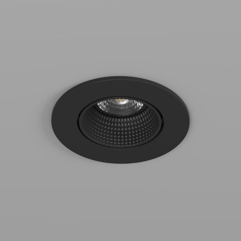 Светильник встраиваемый 9,3*9,3*3,4 см, вр 7,5 см, 1*GU5.3*10W, Denkirs Rodvig DK3061-BK, черный