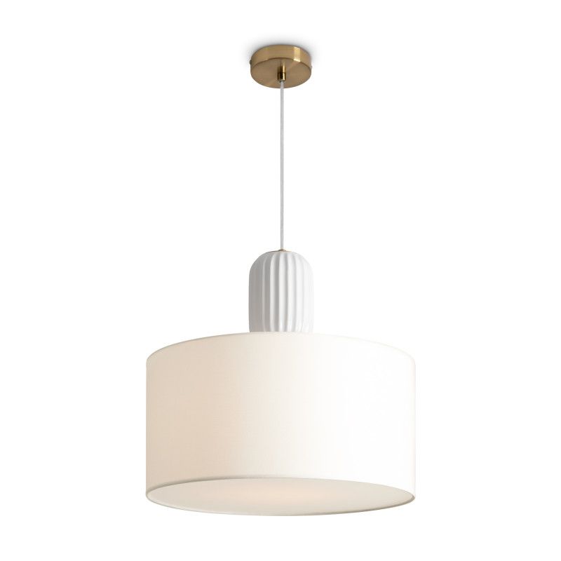 Подвесной светильник 40*40*204 см, 1*E27*60W, Freya Ceram FR5491PL-01BS, латунный