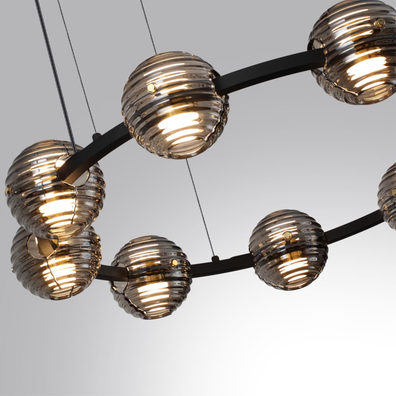 Люстра 93*93*130 см,  LED*W, 4000 К, Odeon Light Troni, черный 5041/90L