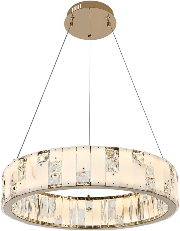 Подвесная люстра 60*150 см,  LED, 60W, 3000-6000K, Stilfort Cerruti 4015/03/06P золотой