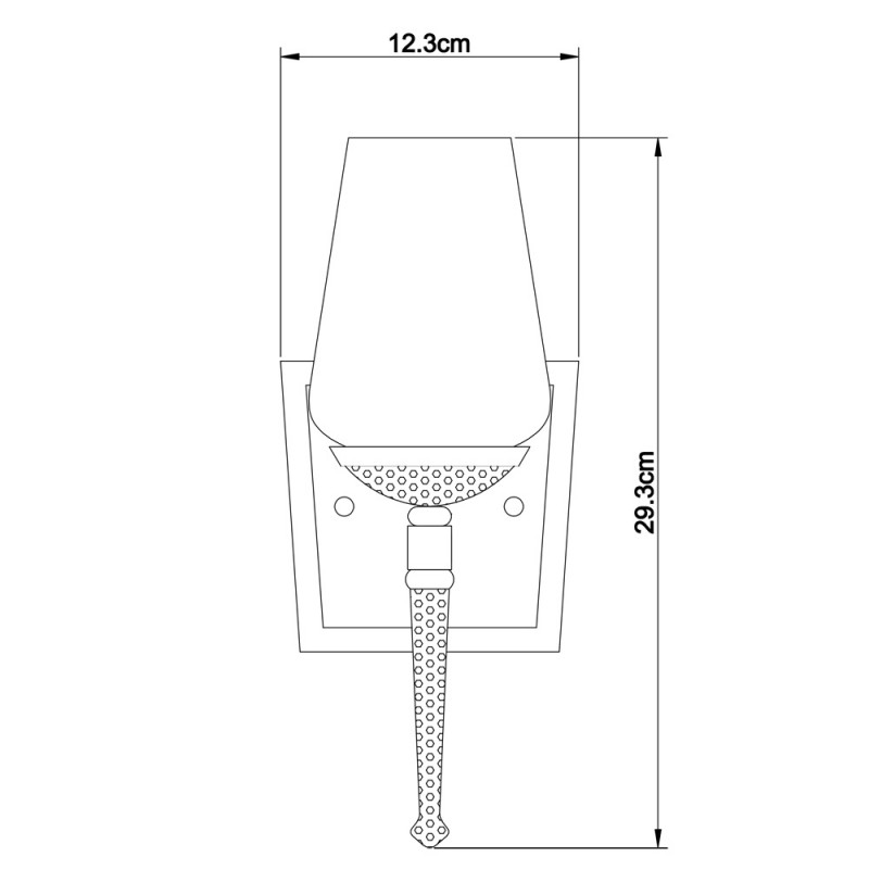 Настенный светильник Arte Lamp A1722AP-1BA черный