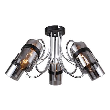 Потолочный светильник F-Promo Affable 2351-5U, D600*H270, черный с хромом