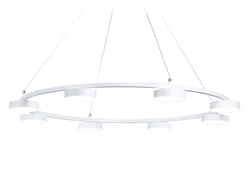 Светильник подвесной 100*8*100 см, LED 67W, 3000К, белый Ambrella Comfort LineTech FL51761