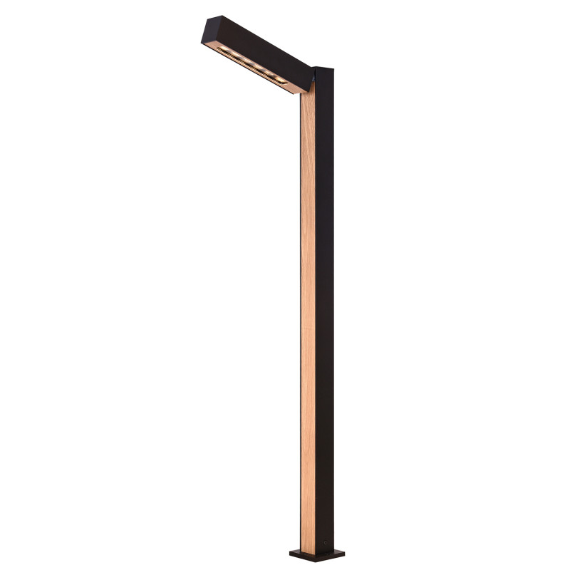 Садово-парковый светильник 29,5*10*91 см, 1*LED, 6W, 3000К, Favourite Stolpe 4388-1F черный