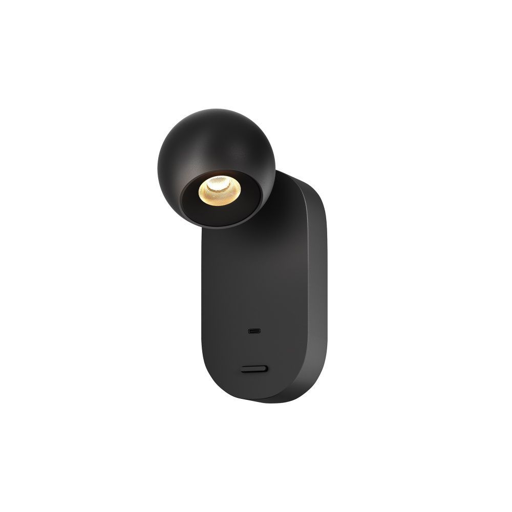 Бра 11*6,5*-15 см, *LED*5W, 3000K, Maytoni Elfin MOD434WL-L5B3K, Черный