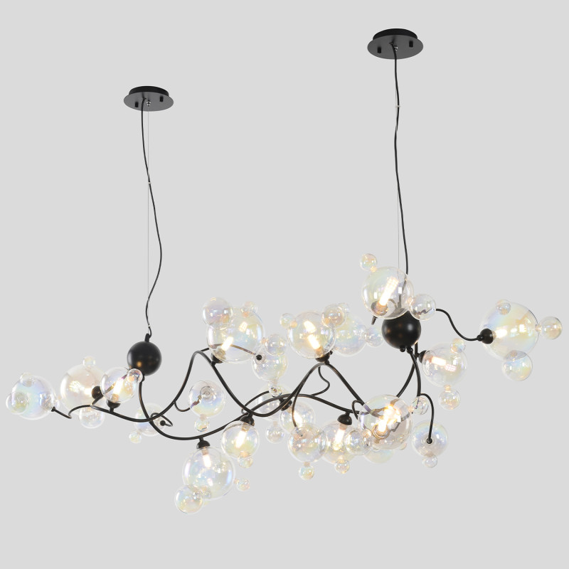 Светильник 120 см, Crystal Lux MAMAMIA SP12 L1200, черный