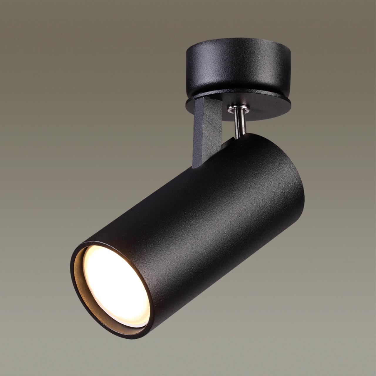 Светильник 12*5,5 см, GU10 50W, Odeon Light Corse 3872/1C черный