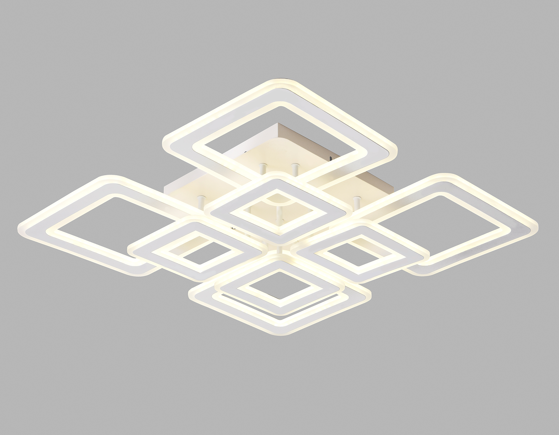 Светильник 82*82*12 см,  200W, 3000К, белый Ambrella Acrylica Original FA868