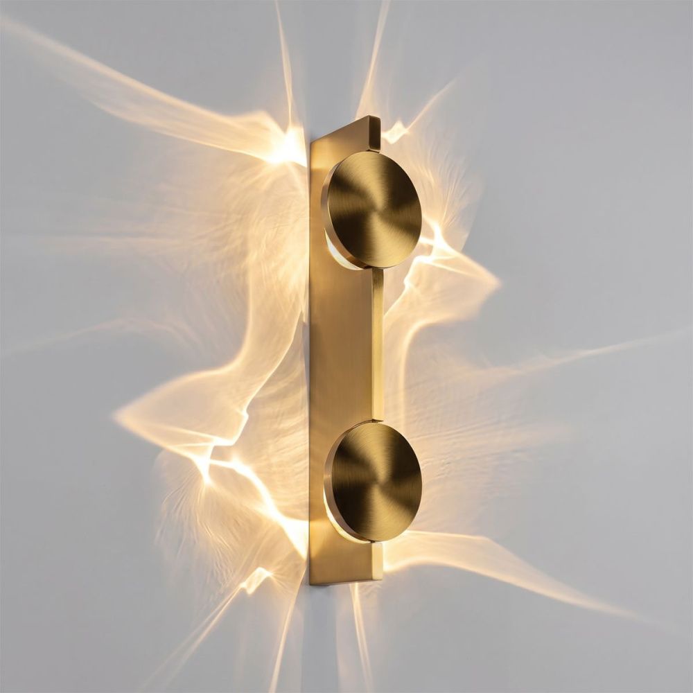 Настенный светильник 40 см, 10W, 3000K, Loft IT Flame 10452/2W Gold, золото