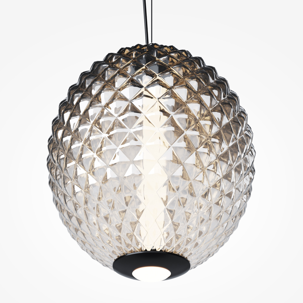 Подвесной светильник 24*39-329 см, *LED*12W, 3000K, Maytoni Bruma MOD397PL-L12B3K, Черный
