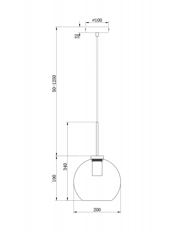 Светильник 20 см, Freya Bravis Market FR8002PL-01BS, латунь-черный